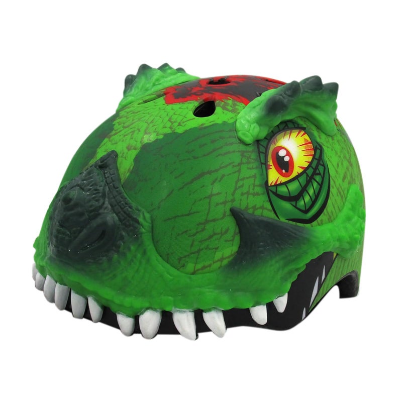 Raskullz 2015 Boy's T-Rex Awesome 5+ Kids/Youth Bicycle Helmet (Green - 50-54cm) - Image 1